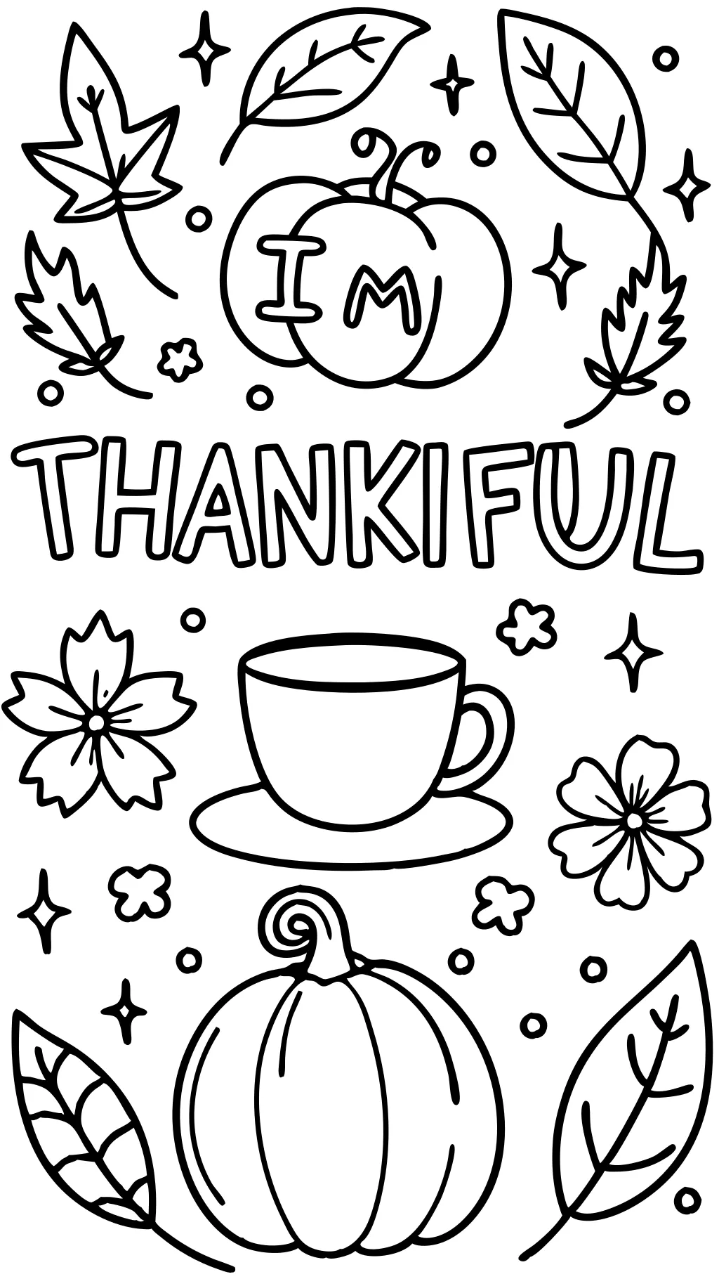 i am thankful for coloring pages